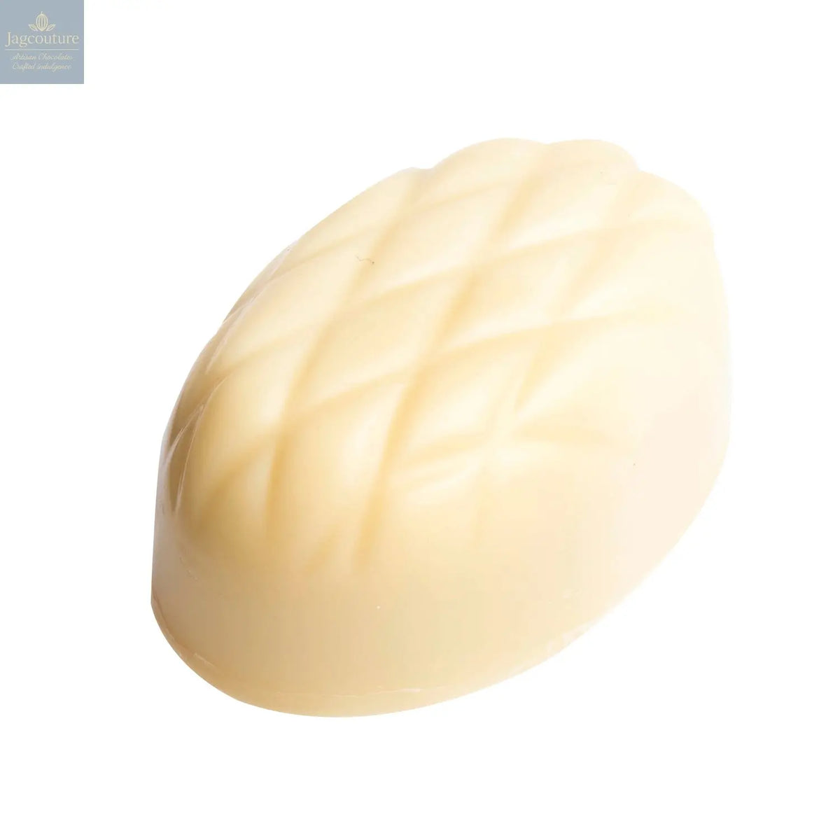Capri - lemon flavoured praline in white chocolate 10.2g - Jag Couture Chocolates