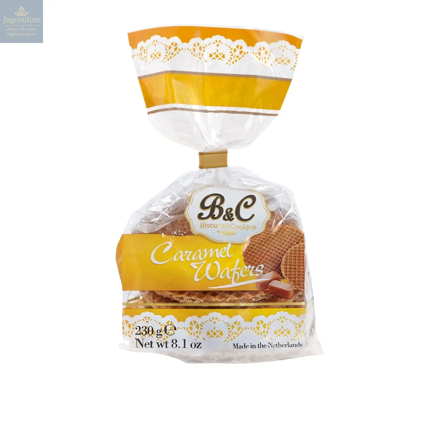 Caramel wafers in bag - VAT FREE Jag Couture Chocolates