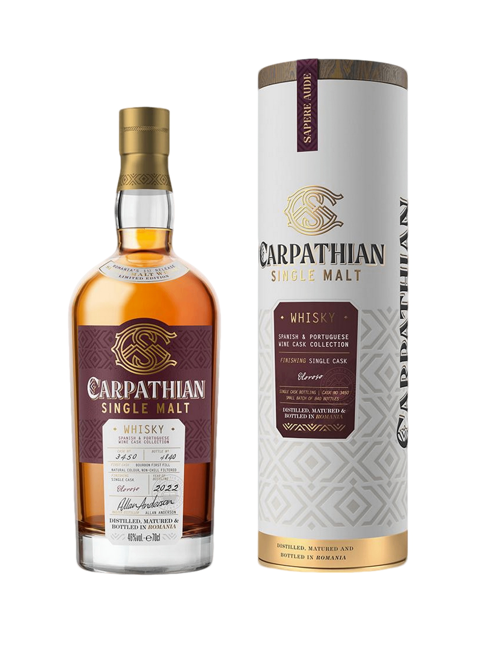 Carpathian Oloroso Single Malt Whisky 700ml 46% ABV