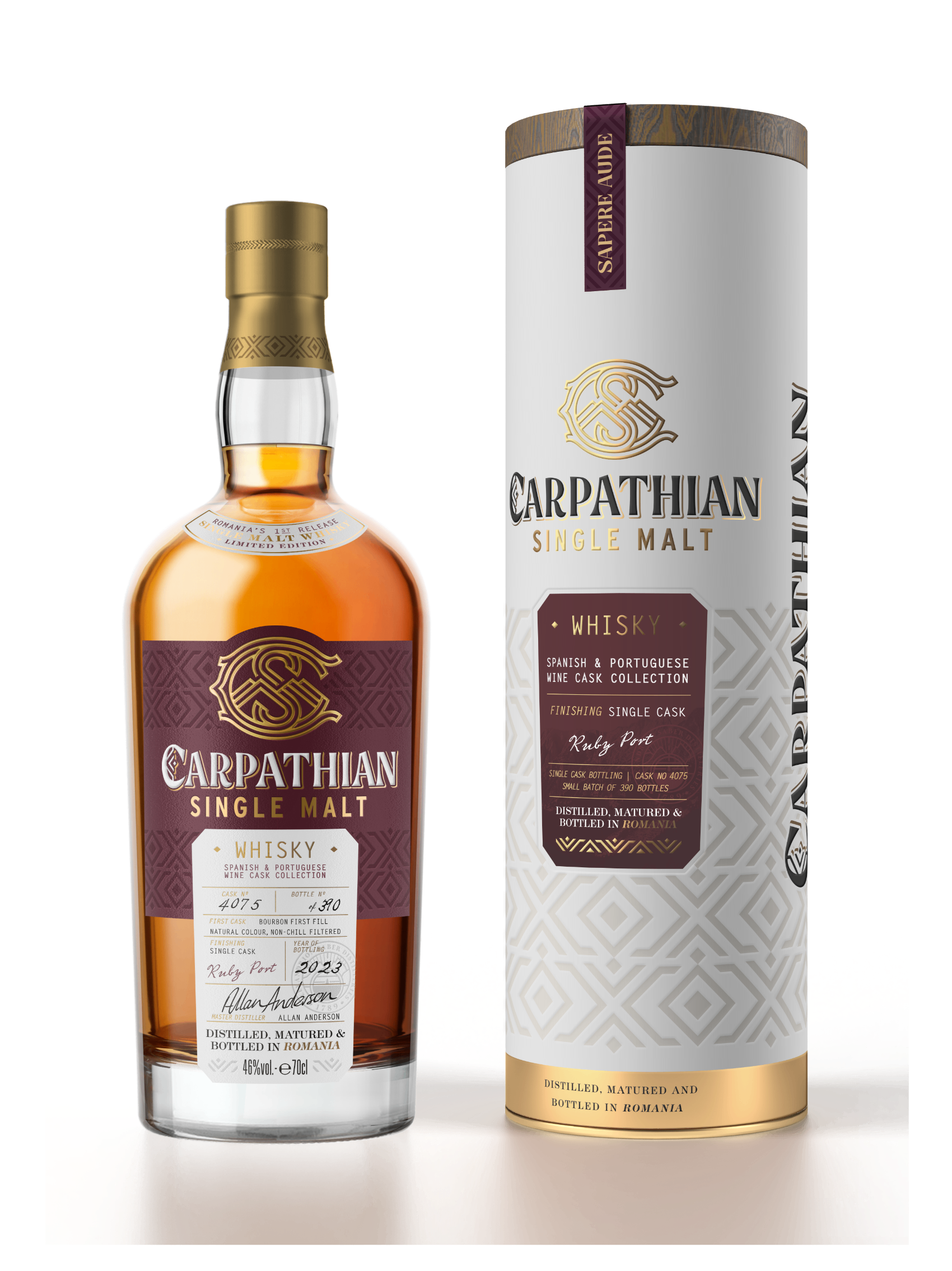 Carpathian Ruby Port Single Malt Whisky 700ml 46% ABV