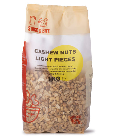 Cashew Nuts Light Pieces - Stock & Bite - 1kg