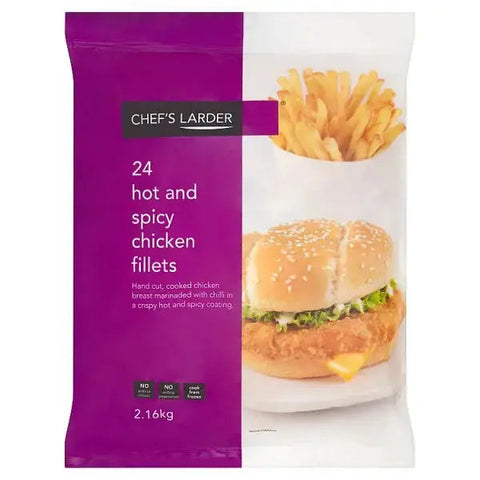 Chef's Larder 24 Hot and Spicy Chicken Fillets 2.16kg