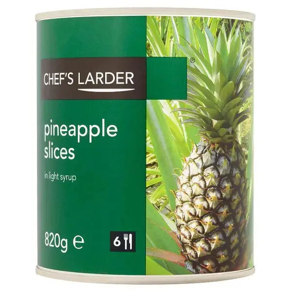 Chef's Larder Pineapple Slices in Light Syrup 820g