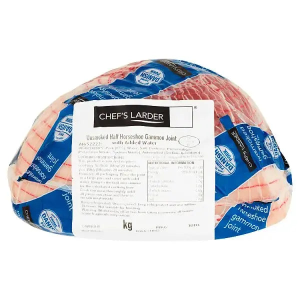 Chef's Larder Unsmoked Half Horseshoe Gammon Joint 3kg