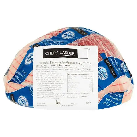 Chef's Larder Unsmoked Half Horseshoe Gammon Joint 3kg