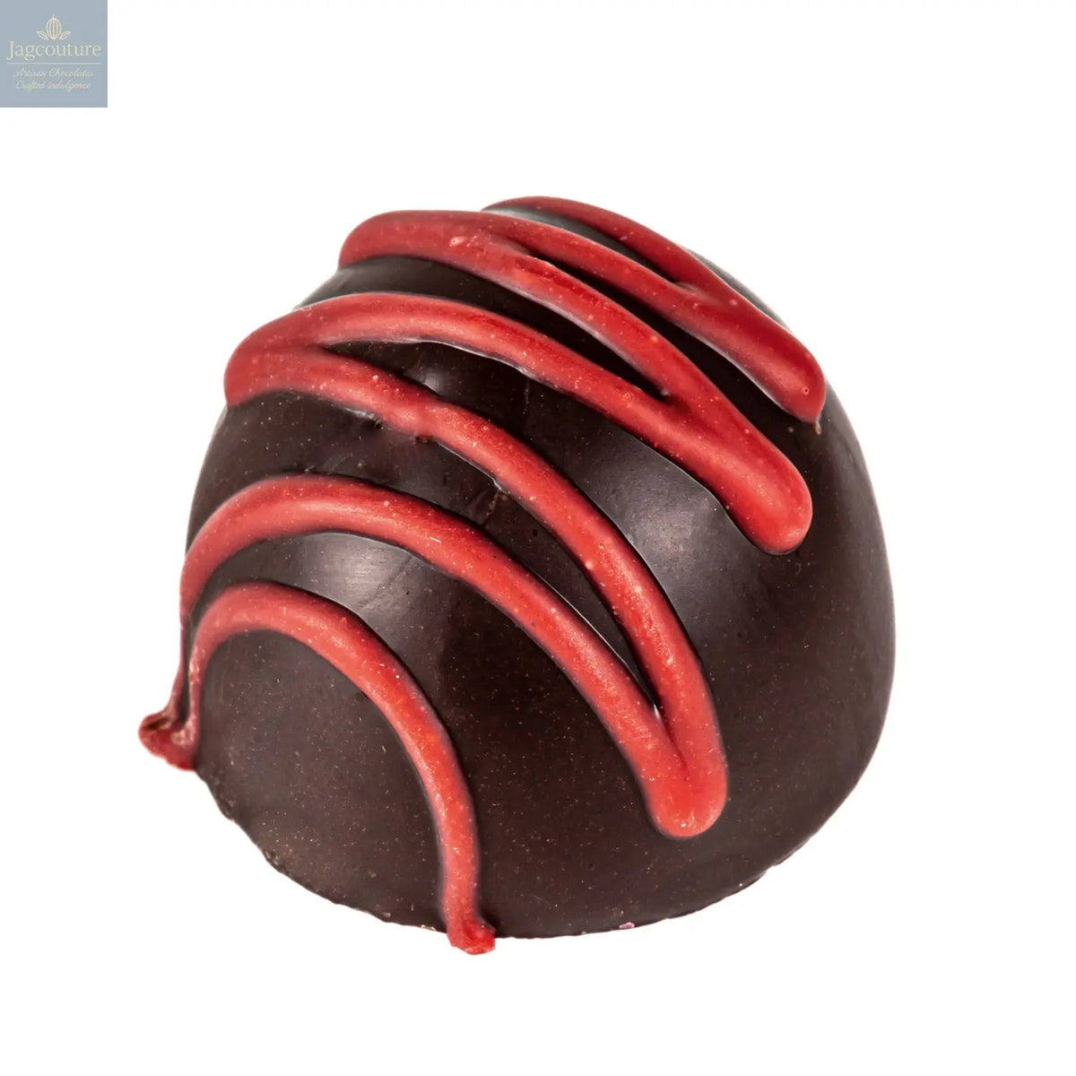 Cherry Fruit Cream - flavoured fondant cream in dark chocolate 13g - Jag Couture Chocolates