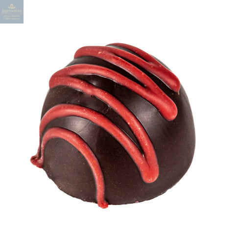 Cherry Fruit Cream - flavoured fondant cream in dark chocolate 13g - Jag Couture Chocolates