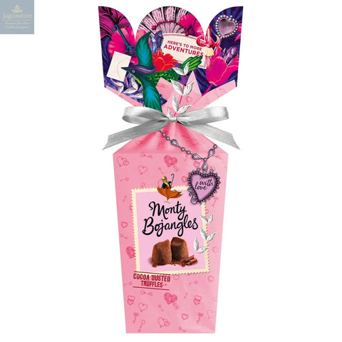 Choccy Scoffy Bouquet gift box of chocolatey flavoured cocoa dusted truffles - Jag Couture Chocolates