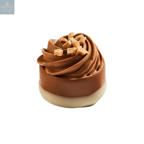 Chopin - caramel banana ganache and fudge cupcake 17.2g - Jag Couture Chocolates
