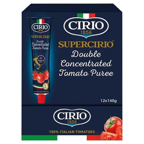 Cirio Supercirio Double Concentrated Tomato Puree 140g (Case of 12)