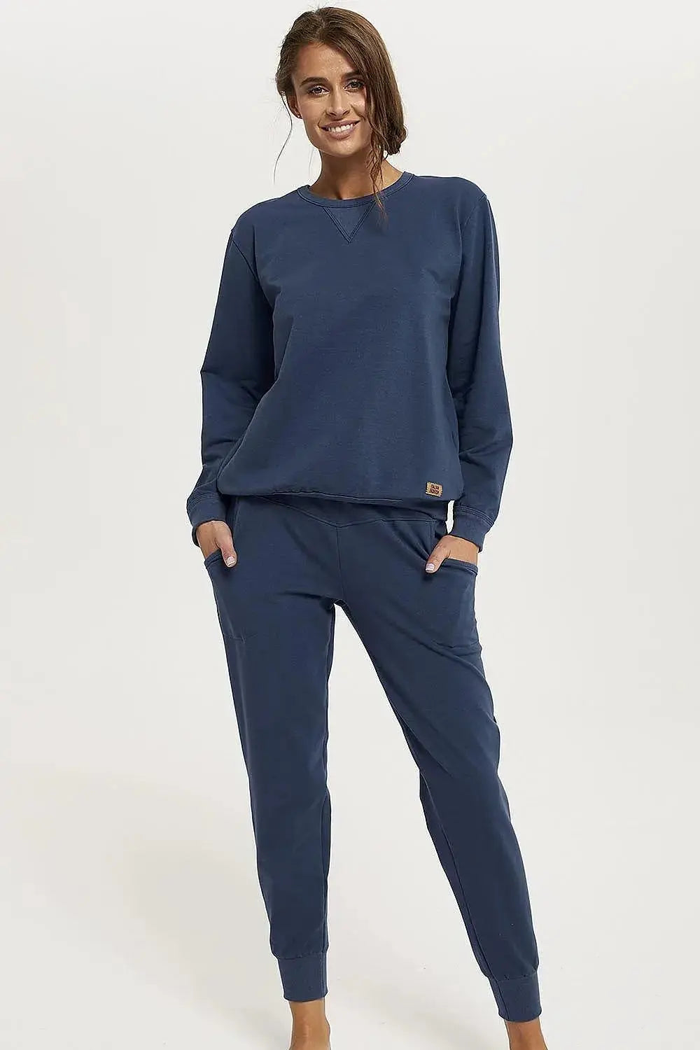 Classic Italian Fashion Panama Sweatshirt Set