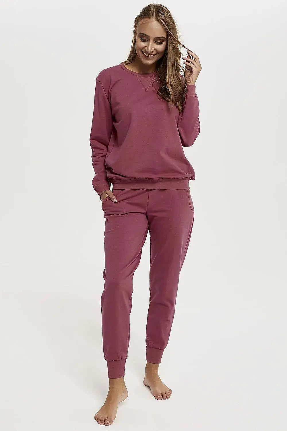 Classic Italian Fashion Panama Sweatshirt Set