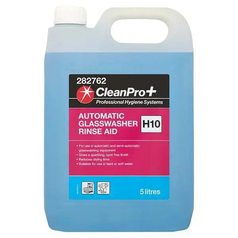 CleanPro+ Automatic Glasswasher Rinse Aid H10 5 Litres