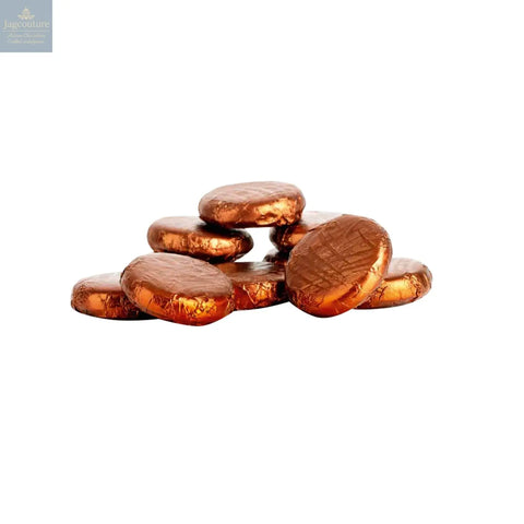 Coffee crème - dark chocolate covered fondant in brown coloured foil 120pcs - Jag Couture Chocolates