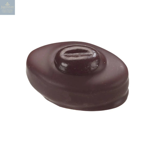Coffee fondant cream - enrobed in dark chocolate with chocolate coffee bean 10g - Jag Couture Chocolates