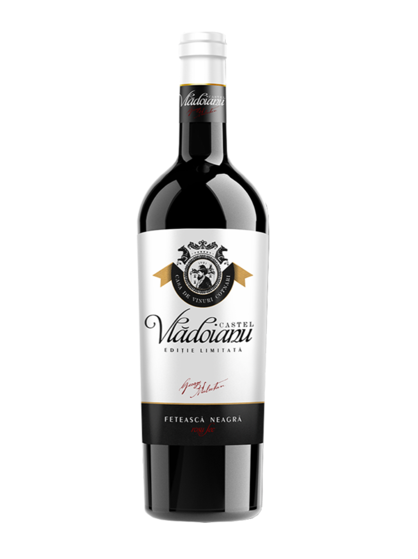 Cotnari Castel Vladoianu Feteasca Neagra Red Wine with glass 750ml (Limited edition)