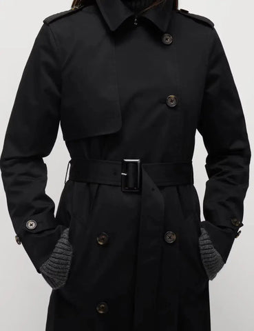 Cotton Rich Belted Longline Trench Coat