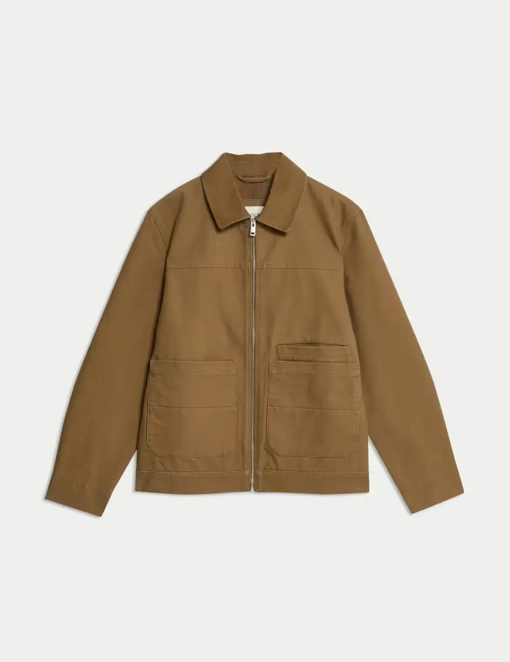 Cotton Rich Canvas Harrington Jacket