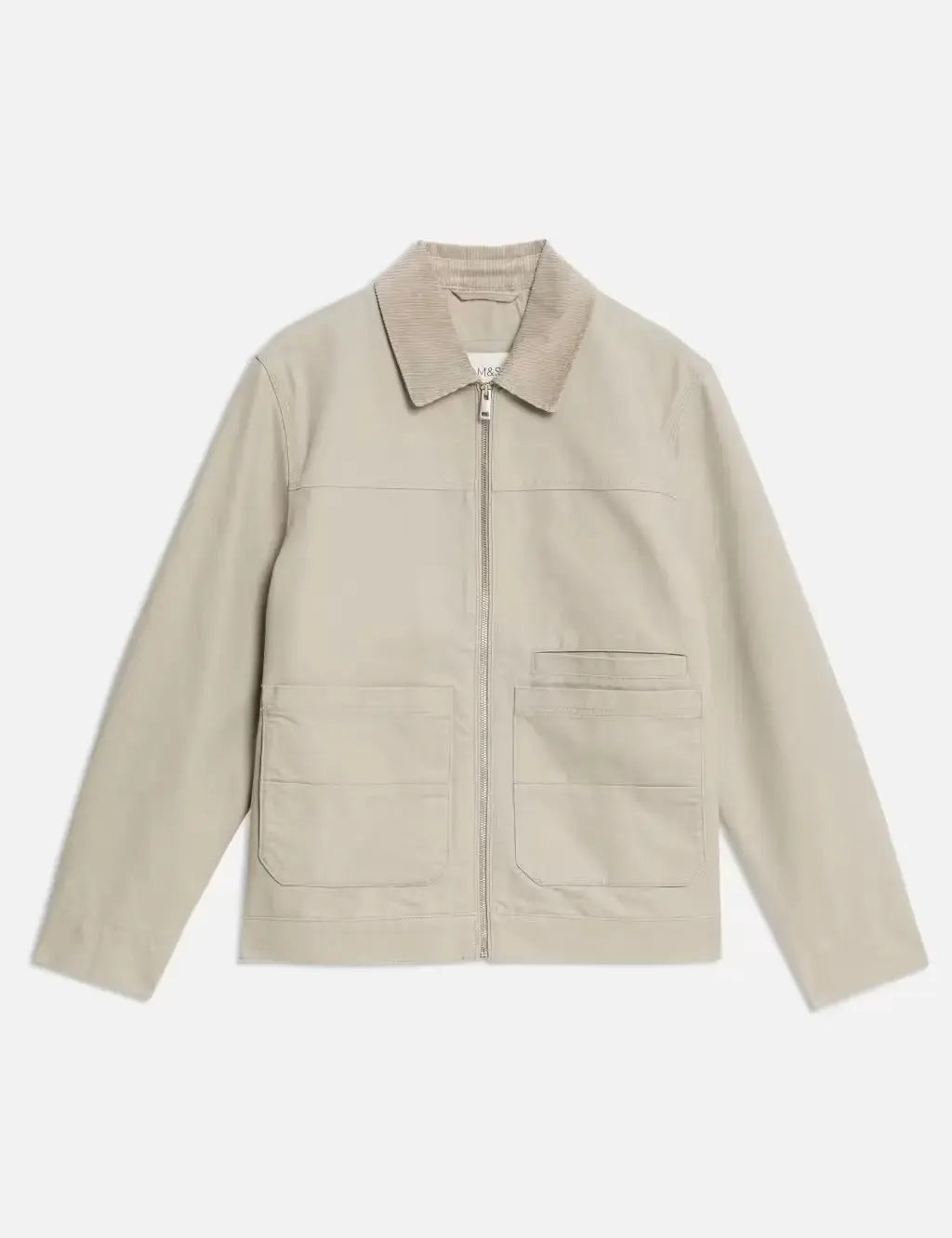 Cotton Rich Canvas Harrington Jacket