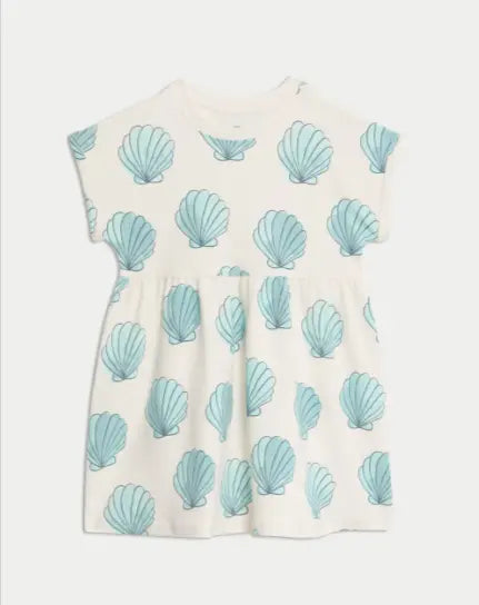 Cotton Rich Printed T-Shirt Dress (2-8 Yrs)