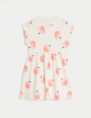 Cotton Rich Printed T-Shirt Dress (2-8 Yrs)