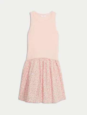 Cotton Rich Ribbed Dress (2-16 Yrs)