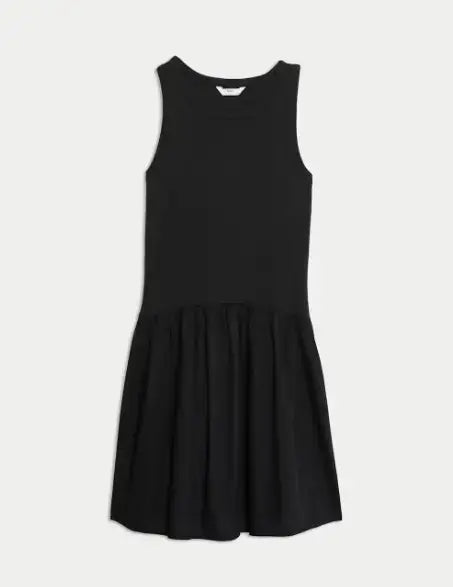 Cotton Rich Ribbed Dress (2-16 Yrs)