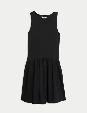 Cotton Rich Ribbed Dress (2-16 Yrs)