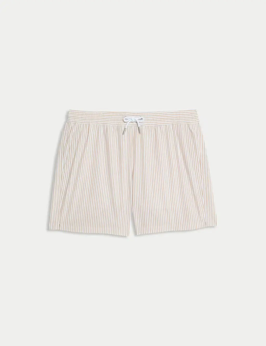 M&S Cotton Rich Seersucker Striped Swim Shorts