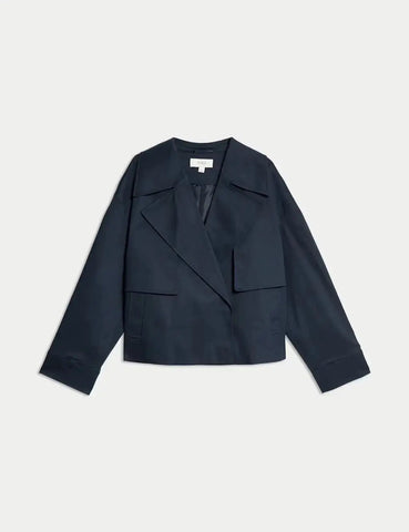 Cotton Rich Short Trench Coat