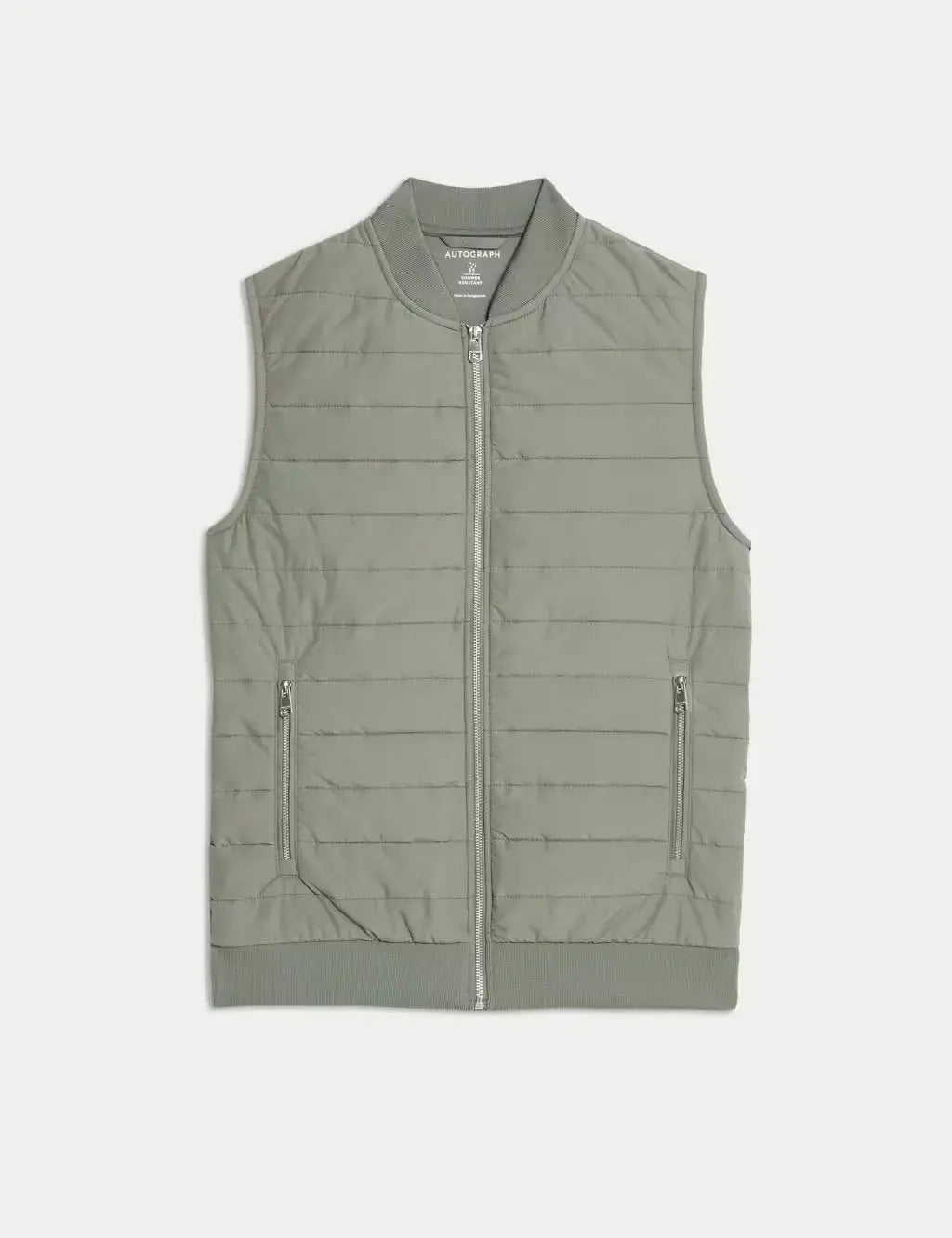Cotton Rich Zip Up Quilted Gilet with Stormwear™