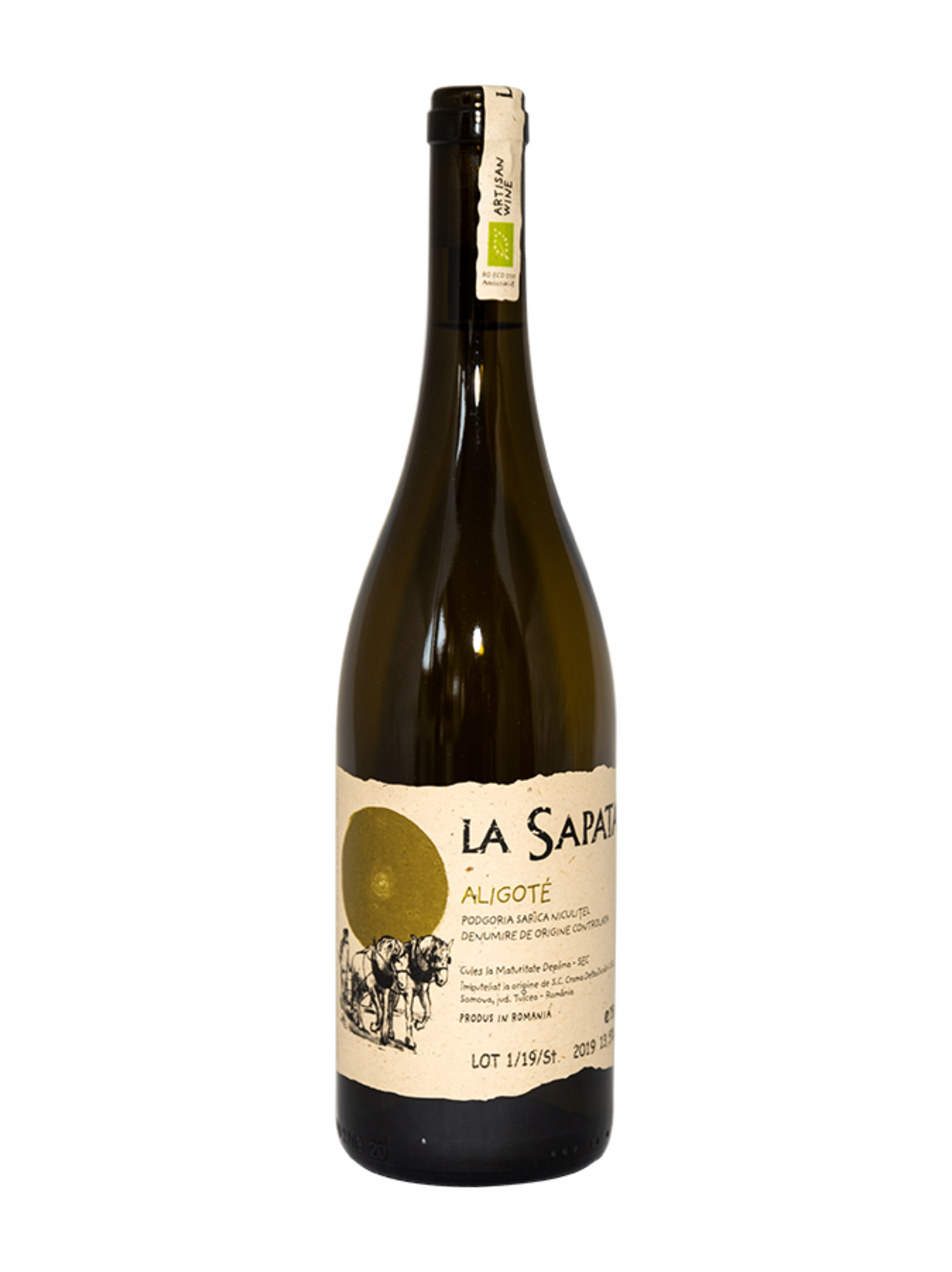 Crama Delta Dunarii La Sapata Aligote Artisanal Organic White Wine 750ml
