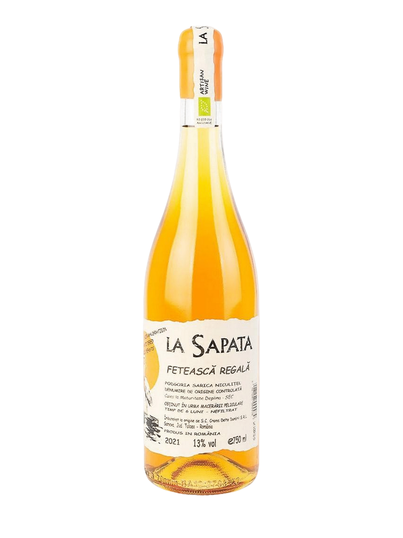 Crama Delta Dunarii La Sapata Feteasca Regala Artisanal Organic Vegan Orange Wine 750ml