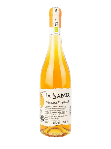 Crama Delta Dunarii La Sapata Feteasca Regala Artisanal Organic Vegan Orange Wine 750ml