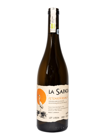 Crama Delta Dunarii La Sapata Feteasca Regala Artisanal Organic White Wine 750ml