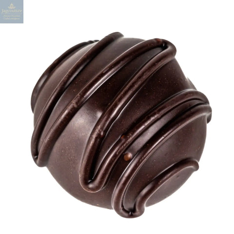 Dark & Stormy truffle - rum and ginger flavoured oat milk ganache in dark chocolate 12.8g - Jag Couture Chocolates