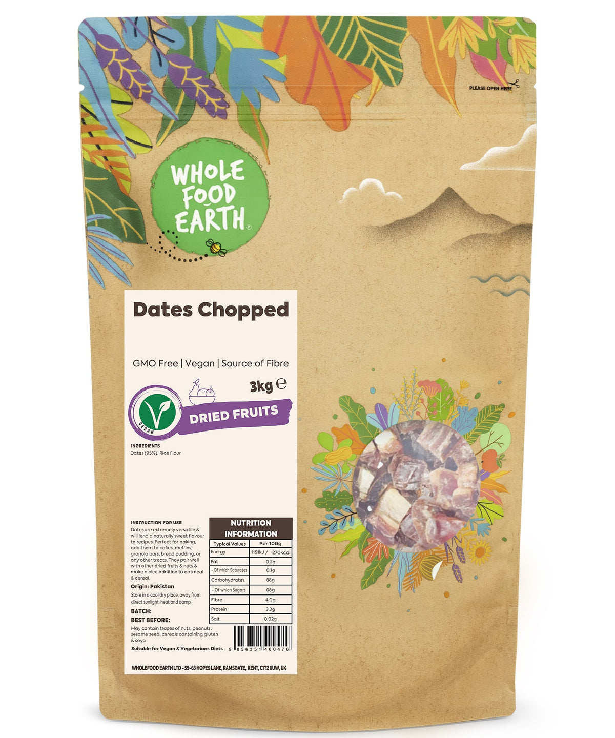 Dates Chopped