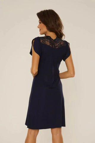 De Lafense short-sleeved viscose nightgown