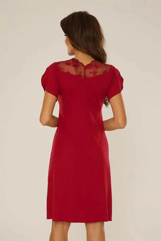 De Lafense short-sleeved viscose nightgown