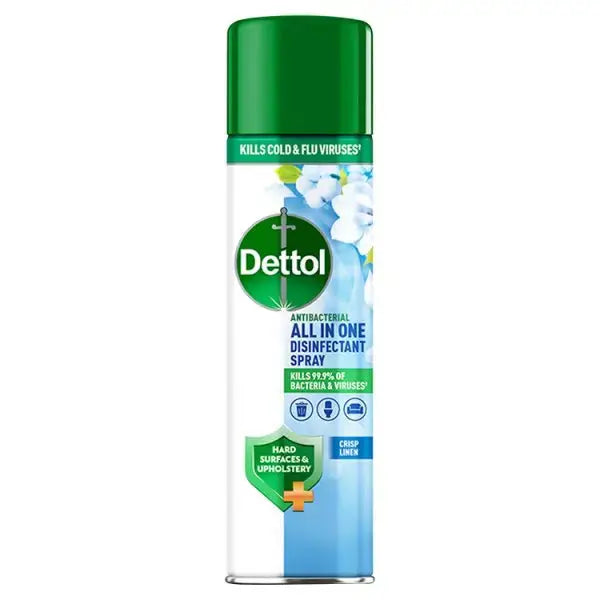 Dettol All-In-One Disinfectant Spray, Crisp Linen 300ml (Case of 6)