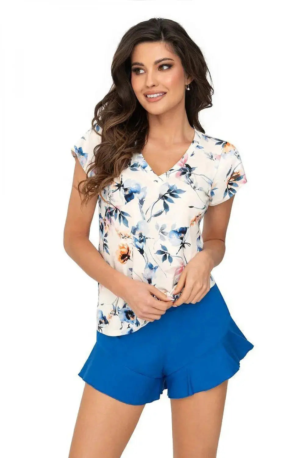 Donna blue pant and sleeves shirt pajamas