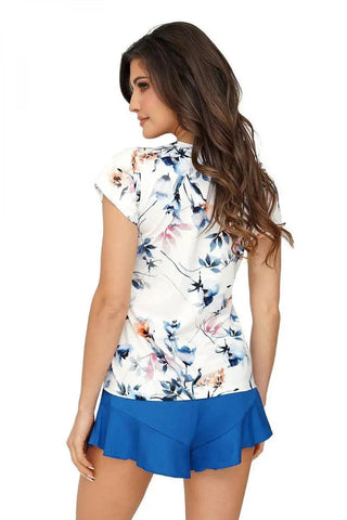 Donna blue pant and sleeves shirt pajamas