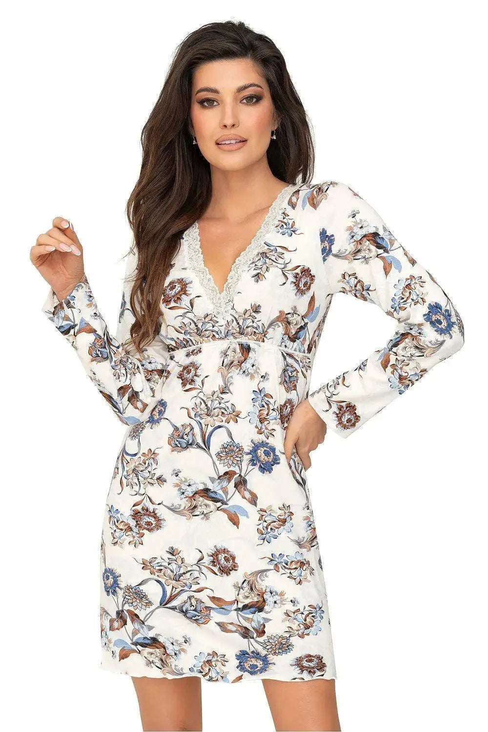 Donna long-sleeved womens nightgown
