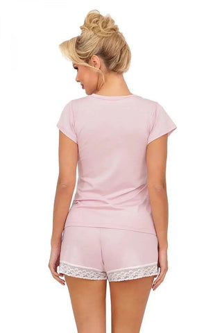Donna soft short-sleeved blouse pajamas