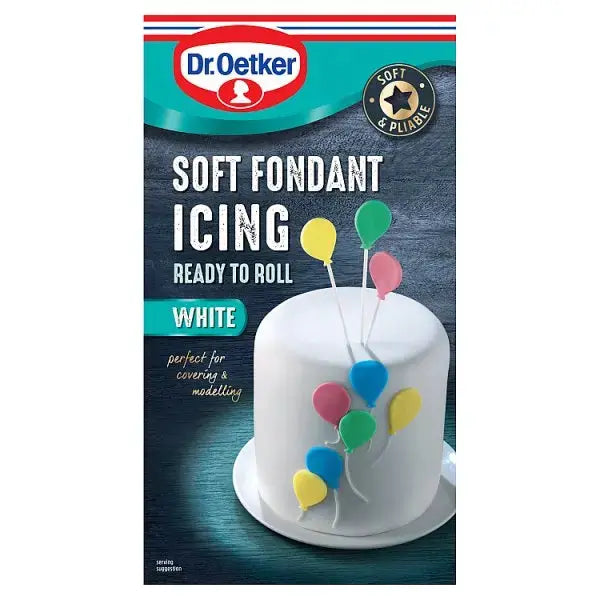 Dr. Oetker Ready to Roll White Soft Fondant Icing 454g (Case of 6)