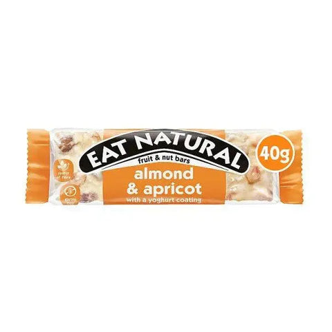 Eat Natural Almond & Apricot with a Yoghurt Coating Fruit & Nut Bars 40g (Case of 12)