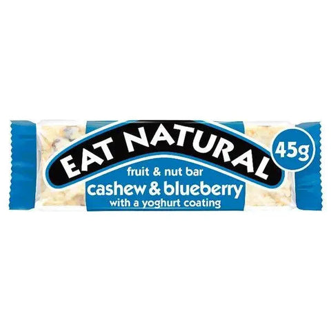 Eat Natural Fruit & Nut Bar Cashew & Blueberry with a Yoghurt Coating 45g (Case of 12)