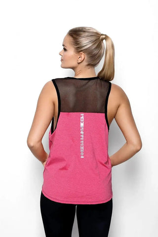 Eldar Collection Black Tulle Mesh Blouse