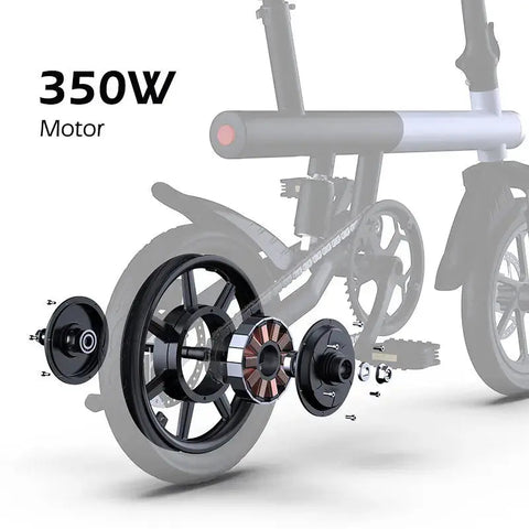 Electric Bike 36V 8Ah Battery 350 watts Motor 14 inch Folding Ebike Mankeel MZ-4