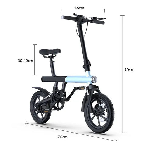 Electric Bike 36V 8Ah Battery 350 watts Motor 14 inch Folding Ebike Mankeel MZ-4